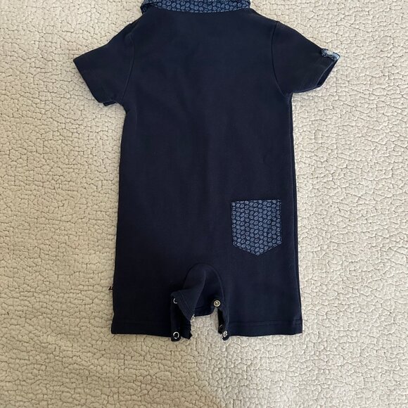 Fore!! Axel and Hudson EUC Navy Short-Sleeve Romper * - Picture 4 of 4